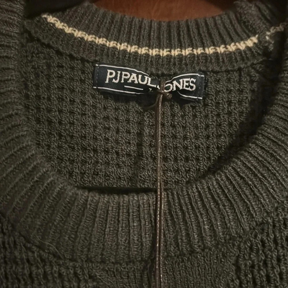 Men’s Size XL PJ Paul Jones Green Crewneck waffle material NEW WITH TAGS! - Picture 3 of 4